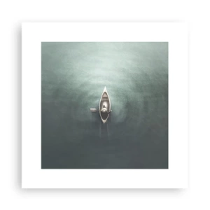 Plakát - Přes měsíční jezero - 30x30 cm