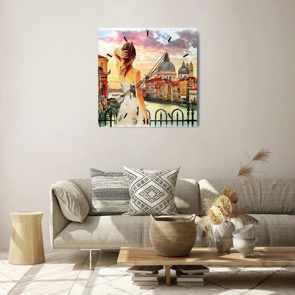 Nástěnné hodiny - Pokud dobrodružství, tak jenom v… - 30x30 cm