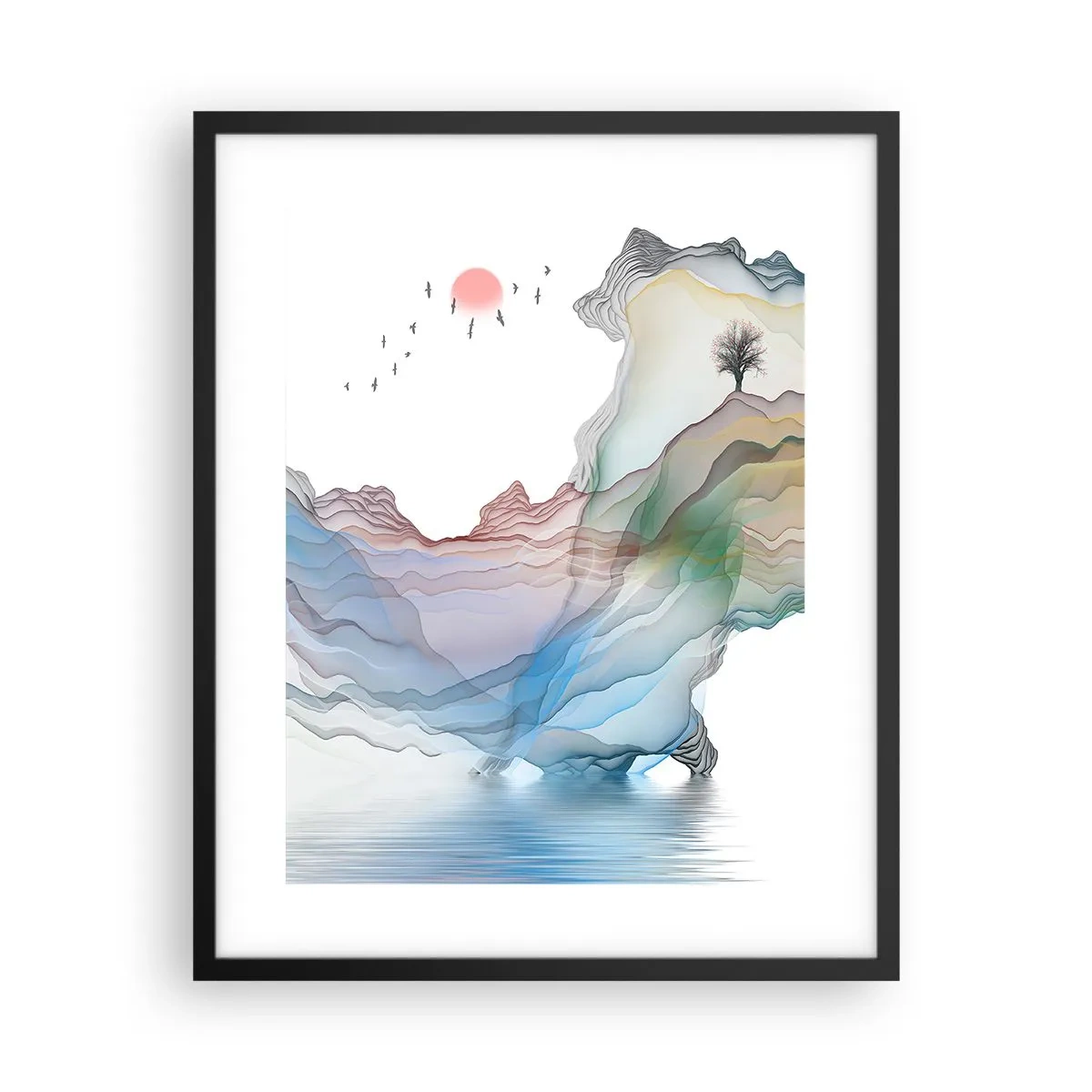 Plakát v černém rámu - Ke křišťálovým horám - 40x50 cm