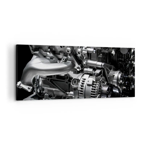 Obraz na plátně - Kovový, krásný, silný - 100x40 cm