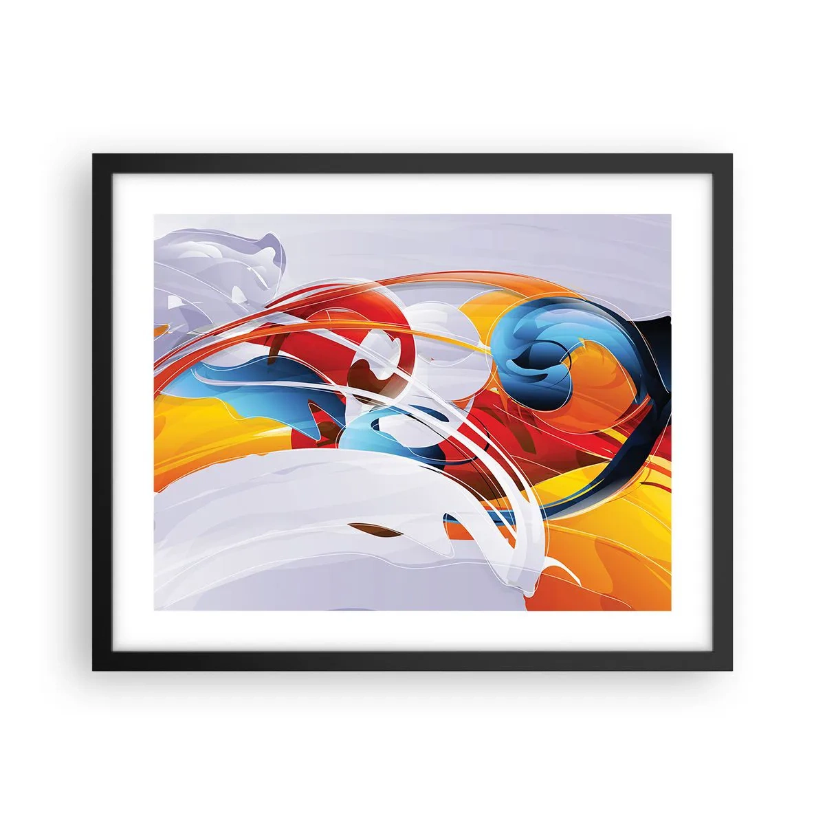 Plakát v černém rámu - Tanec živlů - 50x40 cm