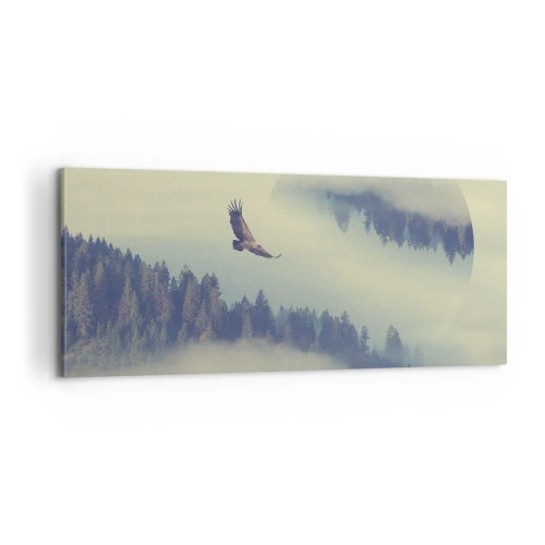 Obraz na plátně - Viděla jsem stín orla - 100x40 cm