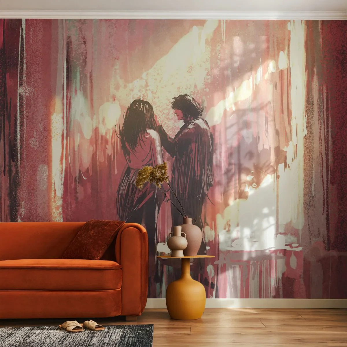 Fototapeta Samolepicí Deluxe Sticker - Věčný příběh lásky - Abstrakce, Žena, Milovat - 250x175 cm