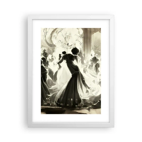 Plakát v bílém rámu - Velká maškaráda - 30x40 cm