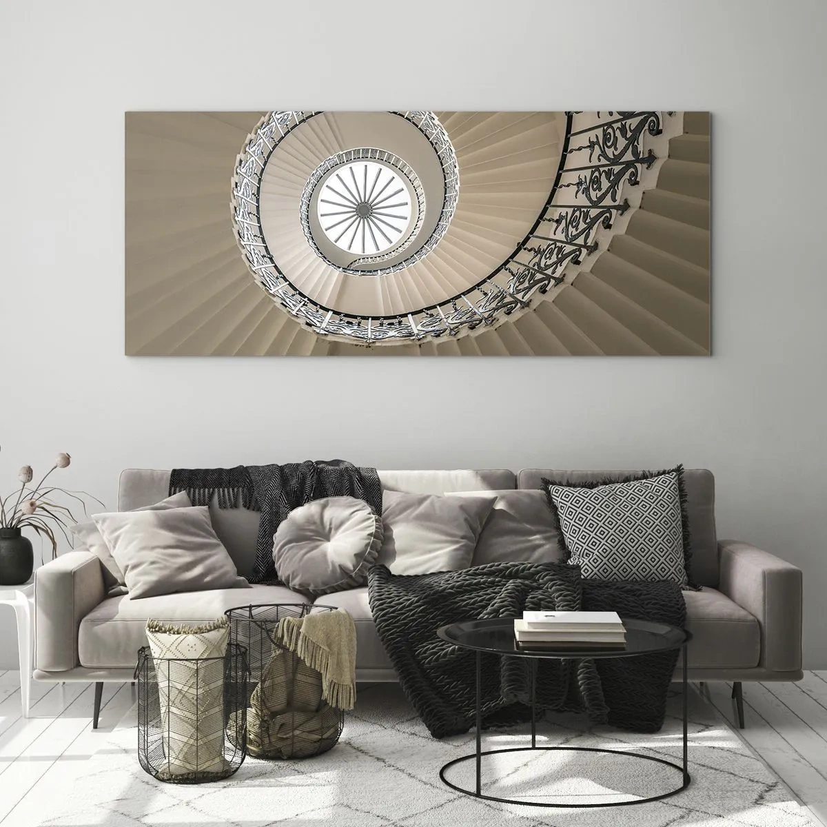 Obraz na skle - Uvnitř mušle - 100x40 cm
