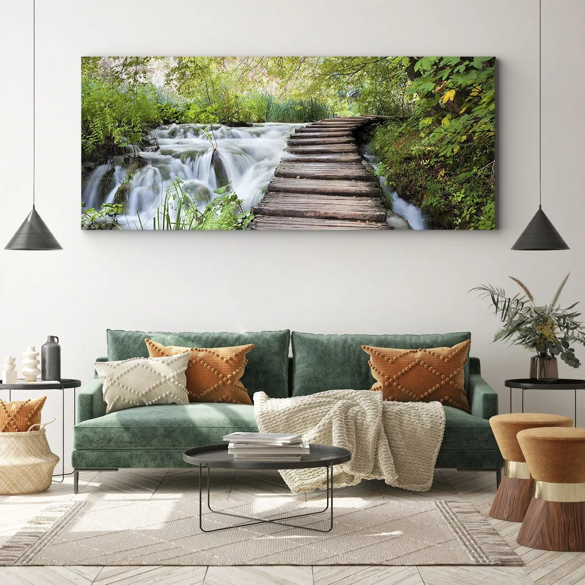 Obraz na plátně - Voda není vůbec tichá - 140x50 cm