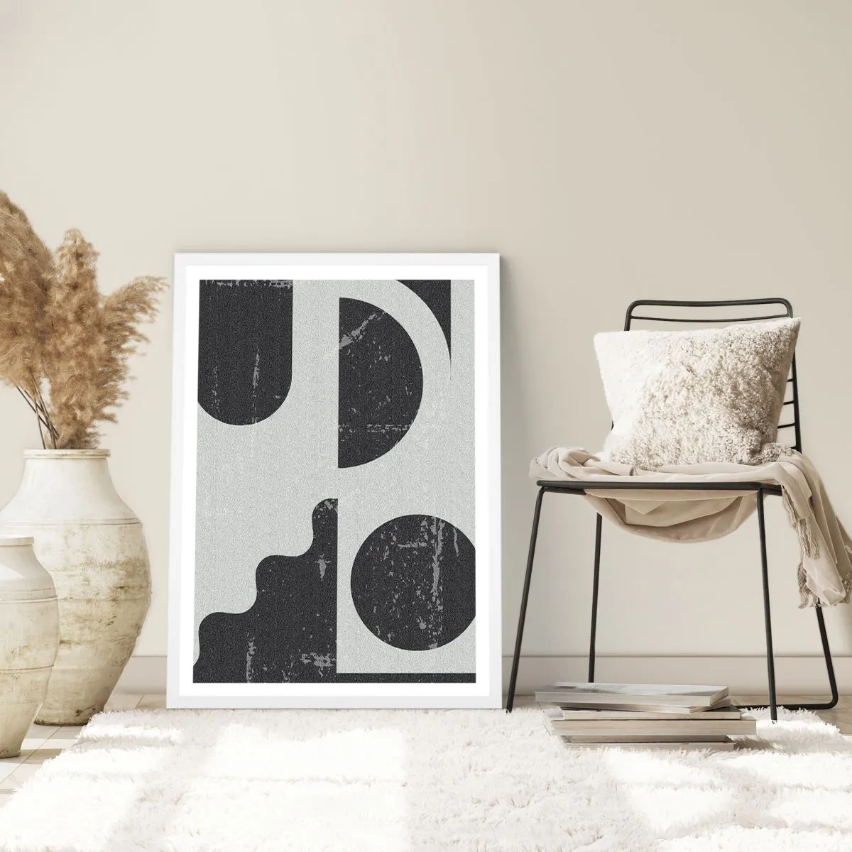 Plakát v bílém rámu - Kompozice nad a pod - 40x50 cm