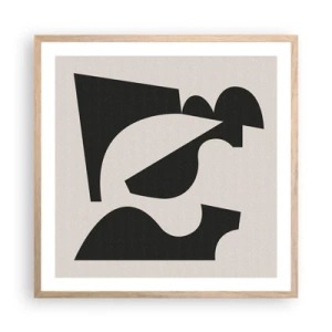 Plakát v rámu světlý dub - K samostatnému ukládání - 60x60 cm