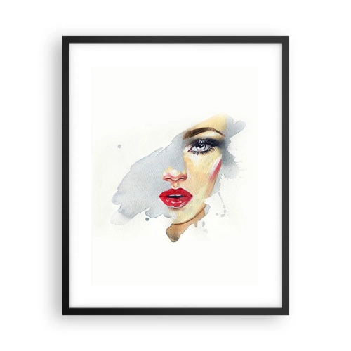 Plakát v černém rámu - Odraz v kapce vody - 40x50 cm