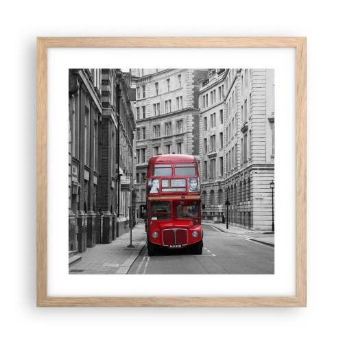 Plakát v rámu světlý dub - Všednost nemusí být šedá - 40x40 cm