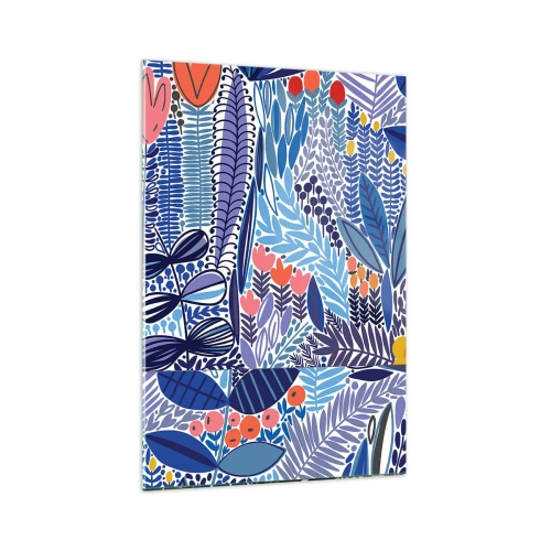Obraz na skle - Havajská zahrada - 70x100 cm