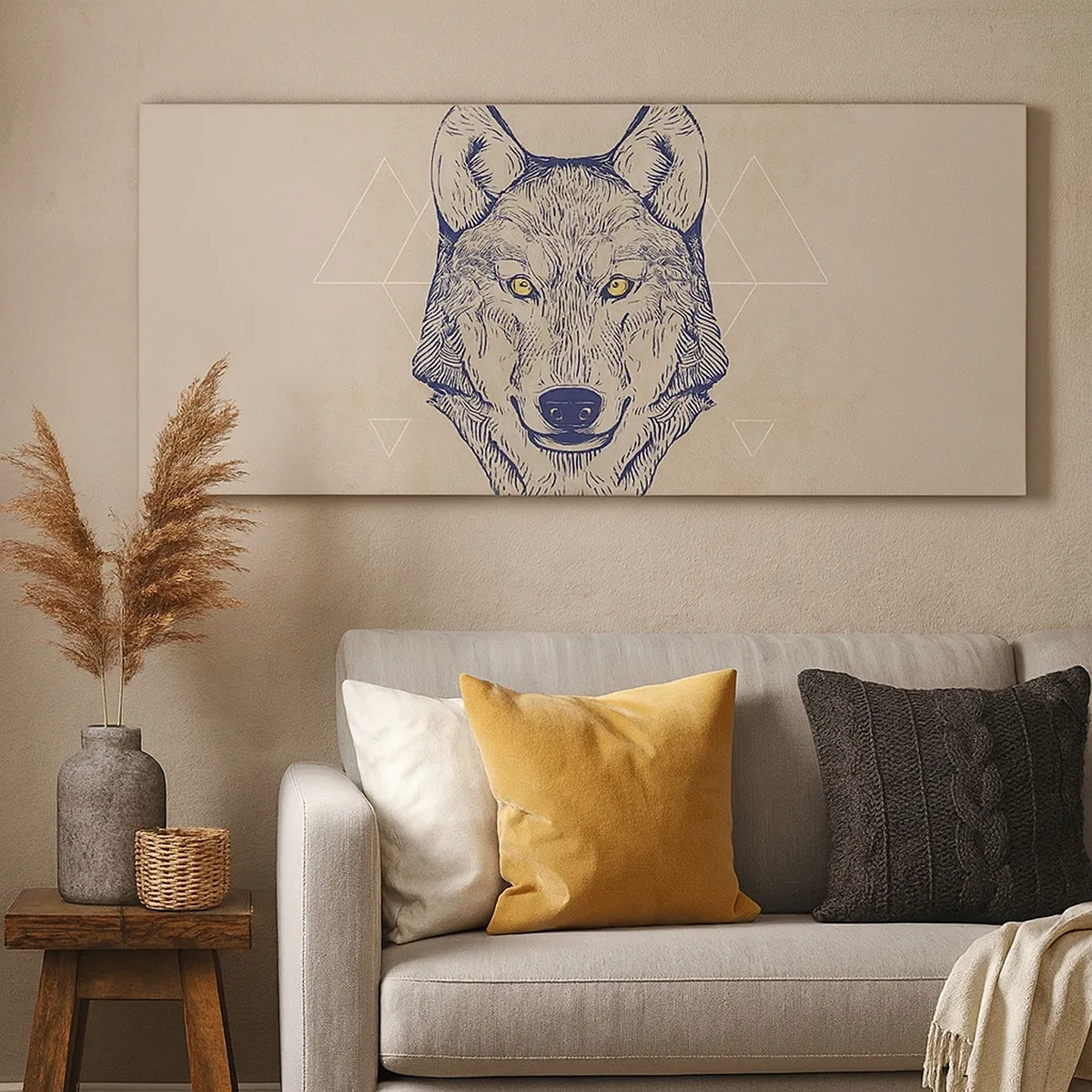 Obraz na plátně - Alfa o pronikavém pohledu - 30x30 cm