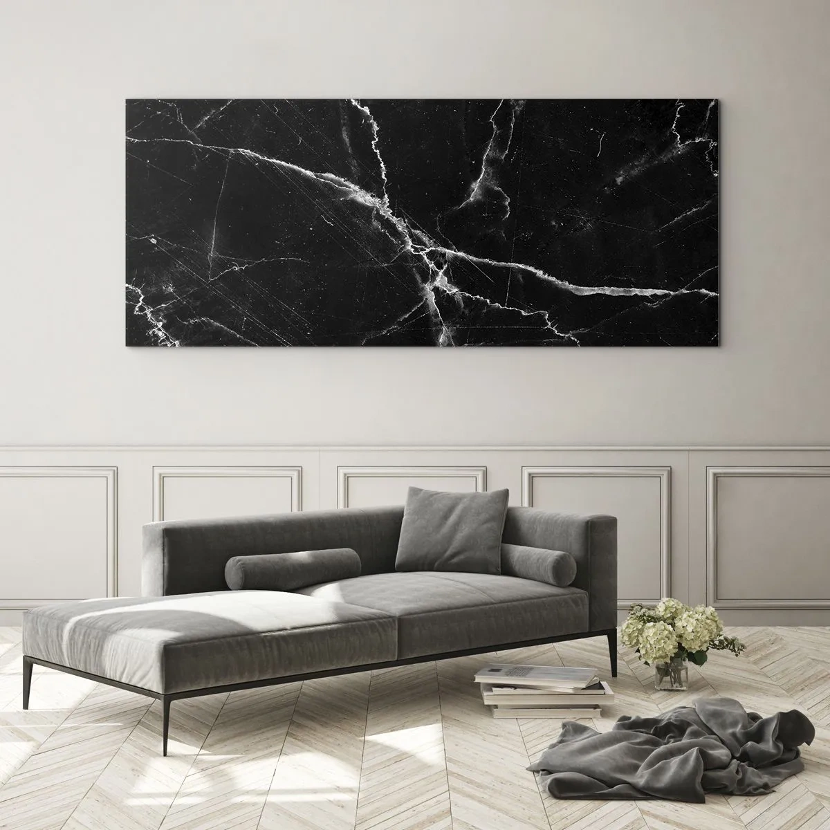 Obraz na skle - Tajemný život kamene - 100x40 cm
