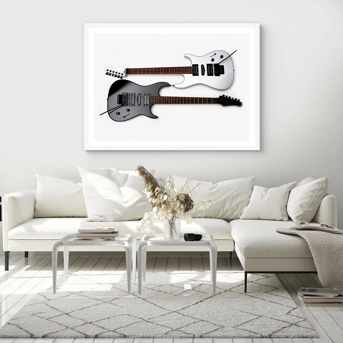 Plakát v bílém rámu - Harmonie tvarů - 40x30 cm