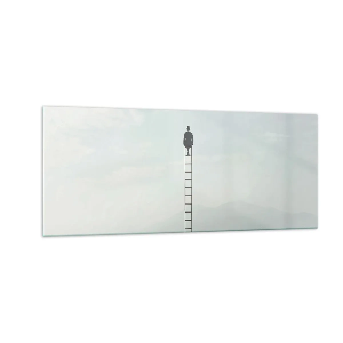 Obraz na skle - Povznést se nad to - 100x40 cm