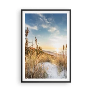Plakát v černém rámu - Severní pláž - 61x91 cm