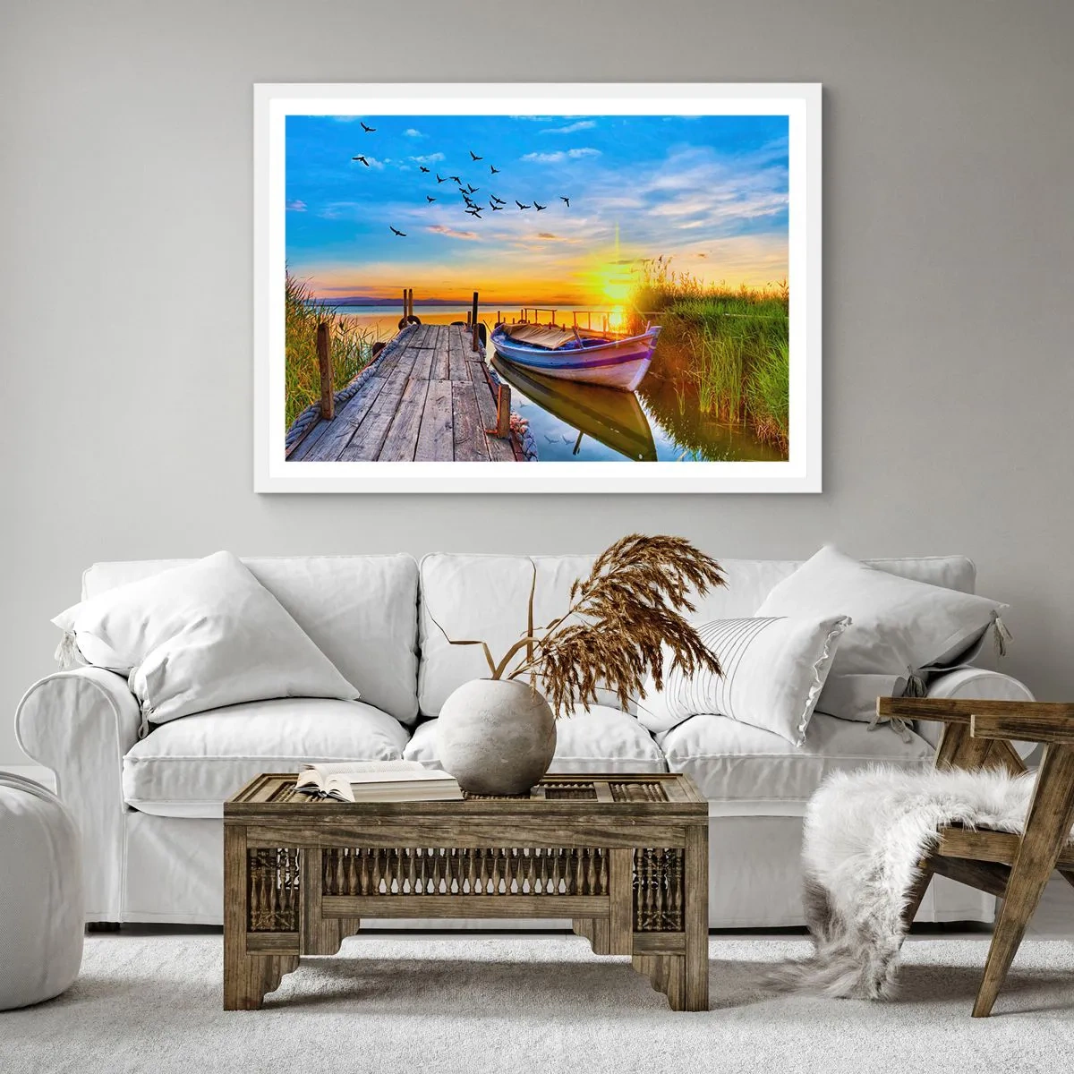 Plakát v bílém rámu - Na shledanou zítra - 40x40 cm