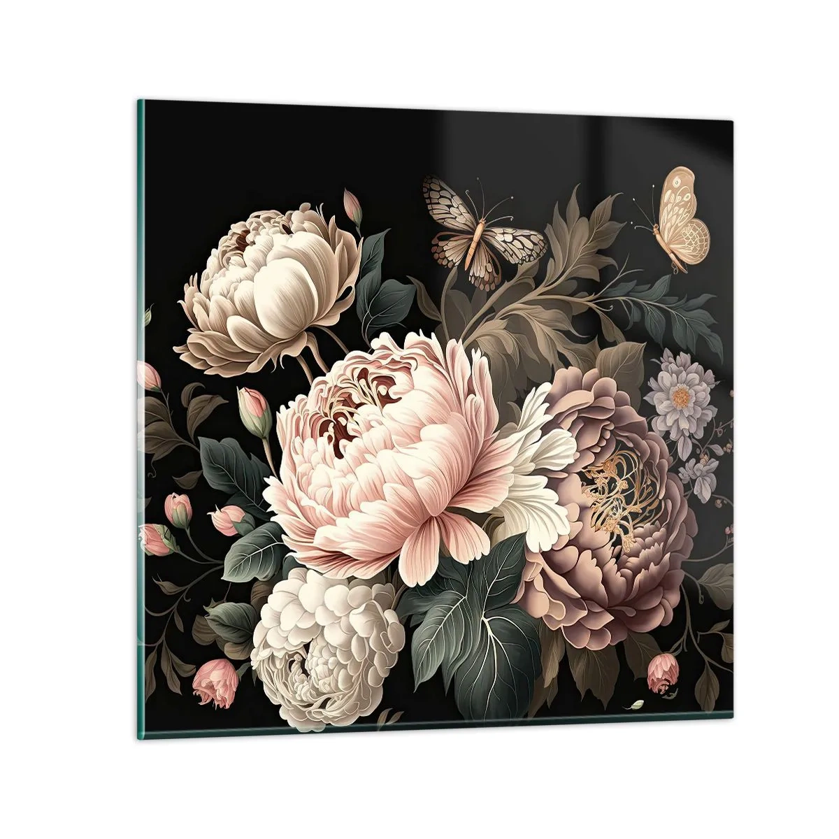 Obraz na skle - V barokním stylu - 70x70 cm