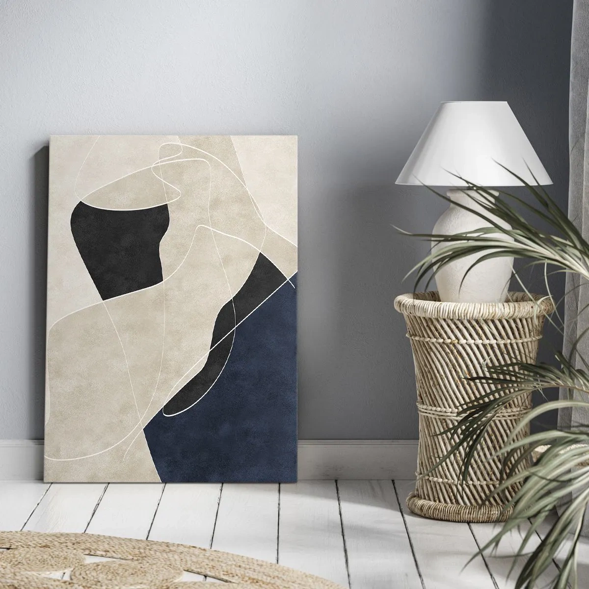 Obraz na plátně - Abstraktní kompozice – kontrast barev - 50x70 cm