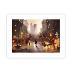 Plakát - Ve světlech New Yorku - 40x30 cm