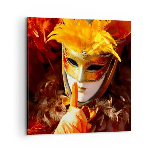 Obraz na plátně - Tajemství je částí hry - 50x50 cm