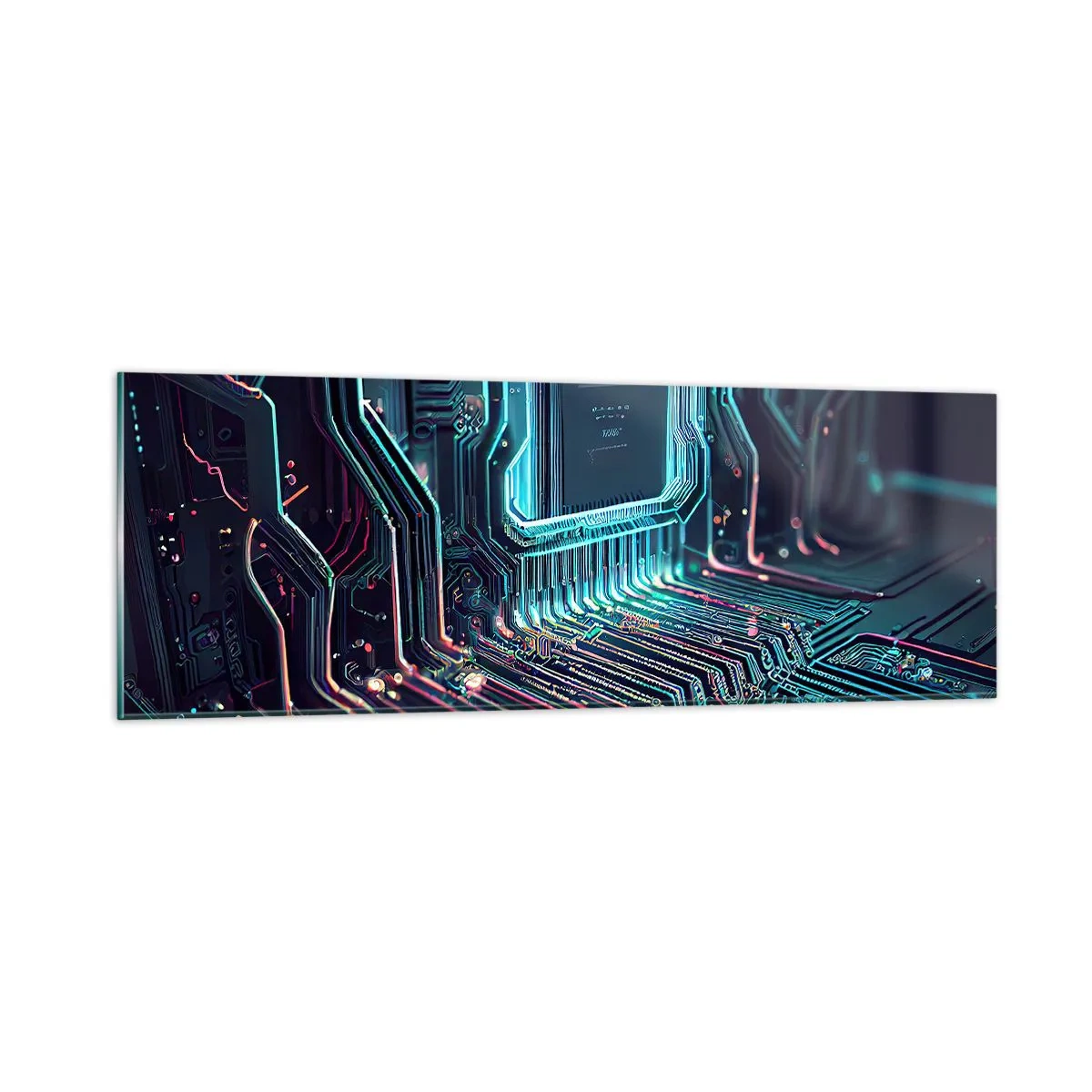 Obraz na skle - Jen tak přemýšlím… - 90x30 cm