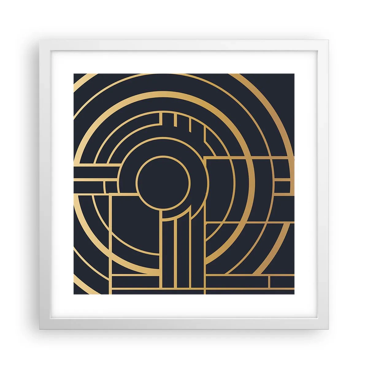 Plakát v bílém rámu - Obraty události - 40x40 cm