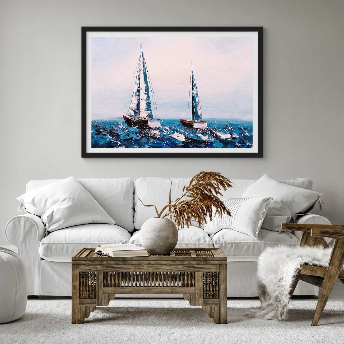 Plakát v černém rámu - Bratrství větru - 100x70 cm