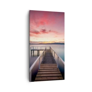 Obraz na plátně - Jemný plamen večera - 55x100 cm