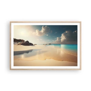 Plakát v rámu světlý dub - Vysněný den - 91x61 cm