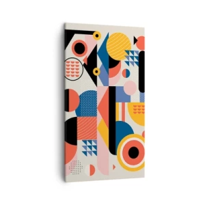 Obraz na plátně - Kompozice: pojďme si hrát - 45x80 cm