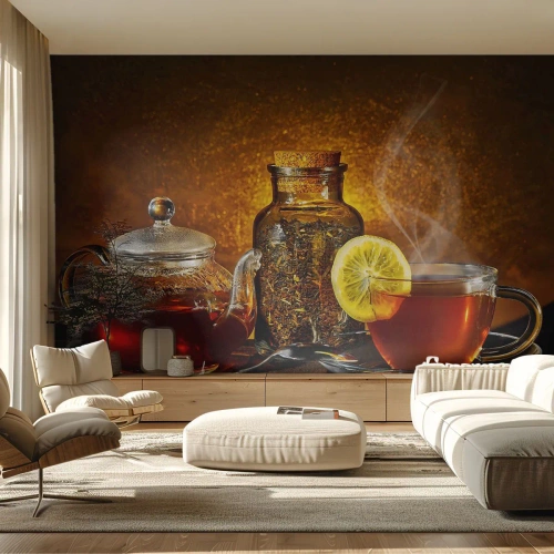 Fototapeta Premium Canvas - Ve stylu nizozemských mistrů - Gastronomie, Čaj, Šálek na čaj - 500x350 cm
