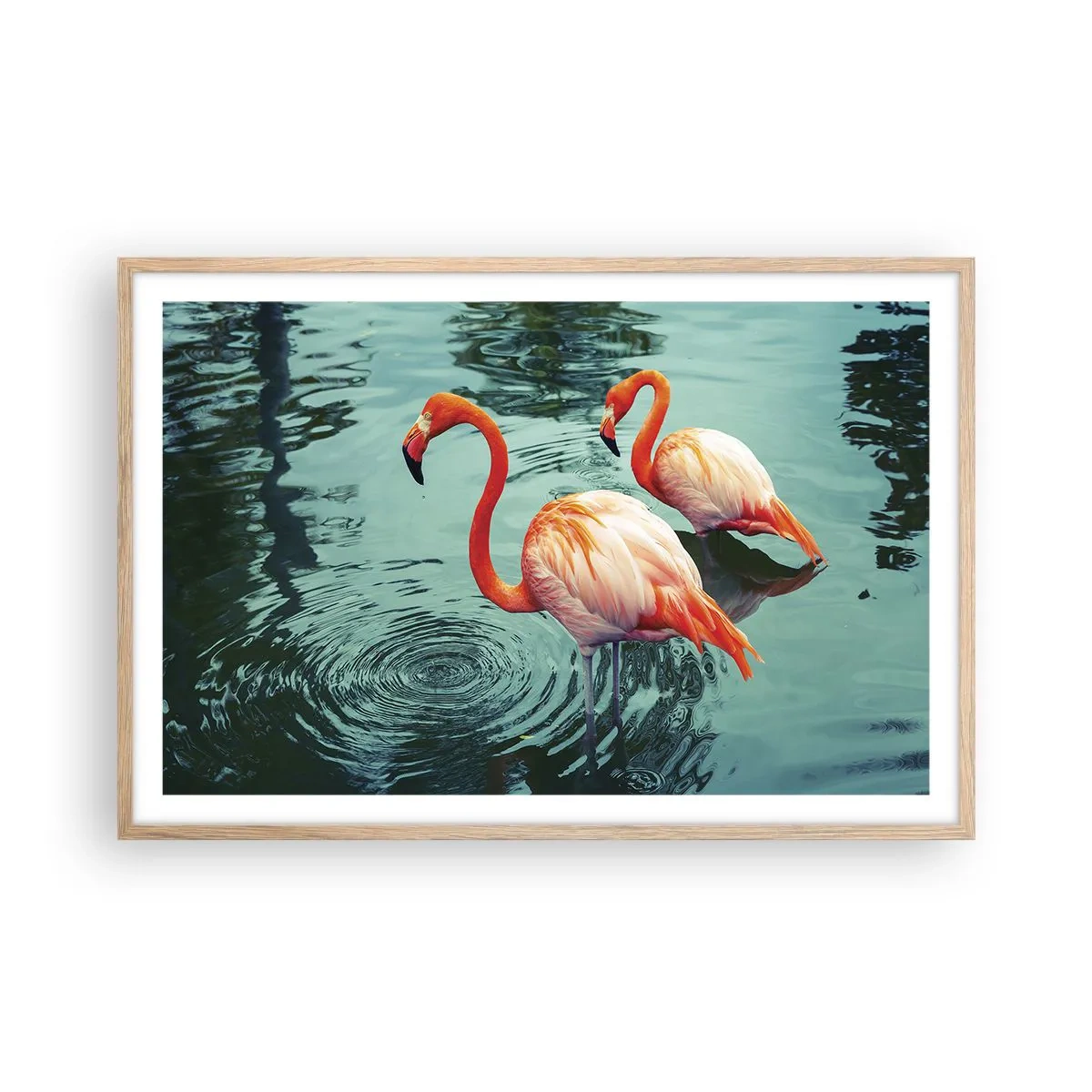 Plakát v rámu světlý dub - Nyní jsme v módě - 91x61 cm