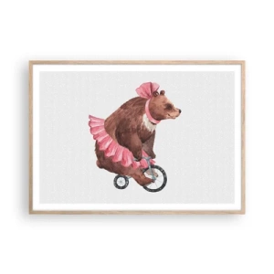 Plakát v rámu světlý dub - To je ale cirkus! - 100x70 cm