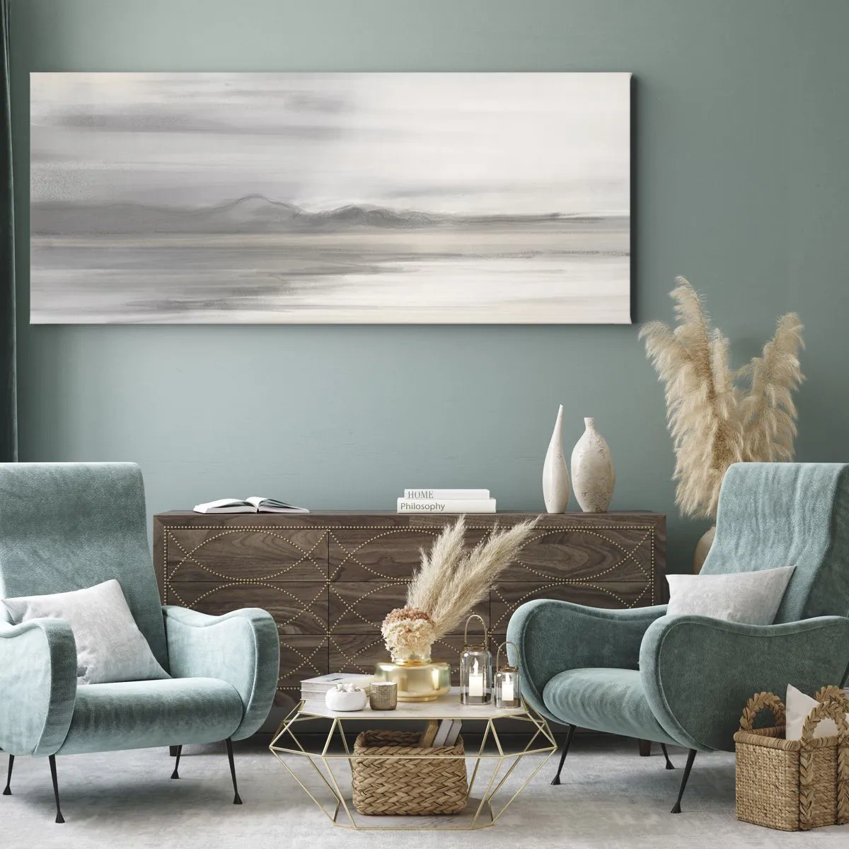 Obraz na plátně - Zamyšlená dálka - 100x40 cm