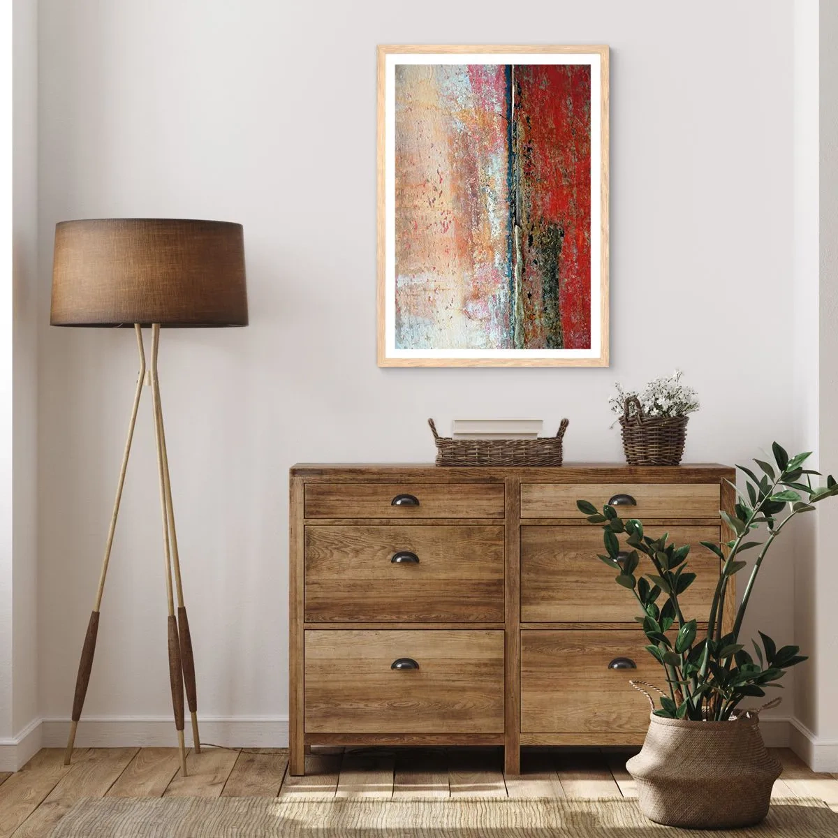 Plakát v rámu světlý dub - Možná je to moře - 40x50 cm
