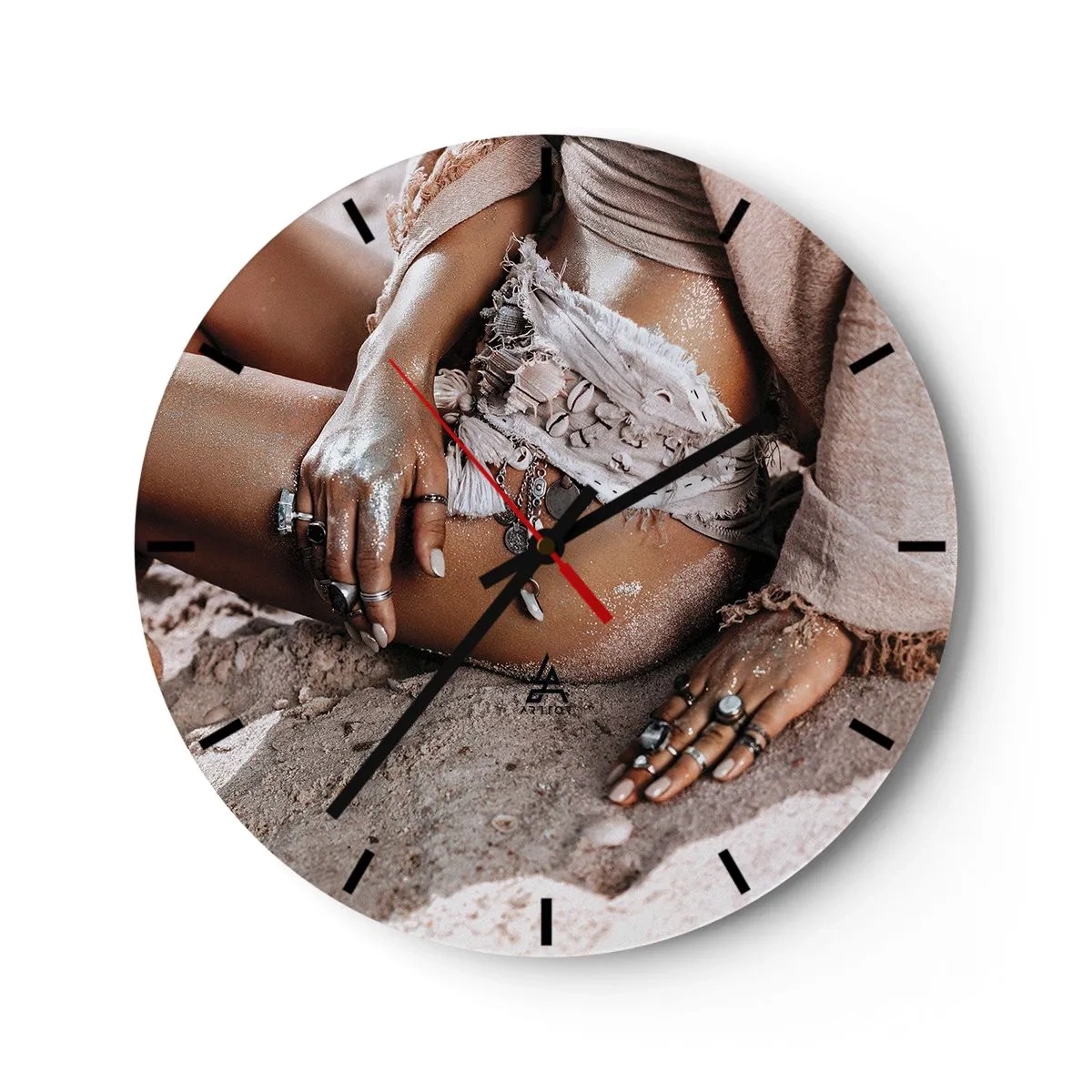 Nástěnné hodiny - Vyplavena na břeh? - 40x40 cm