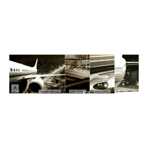 Vzor Fototapety Samolepicí Deluxe Sticker - Letět do noci - Letadlo, Město, Automobilový průmysl - 100x30 cm