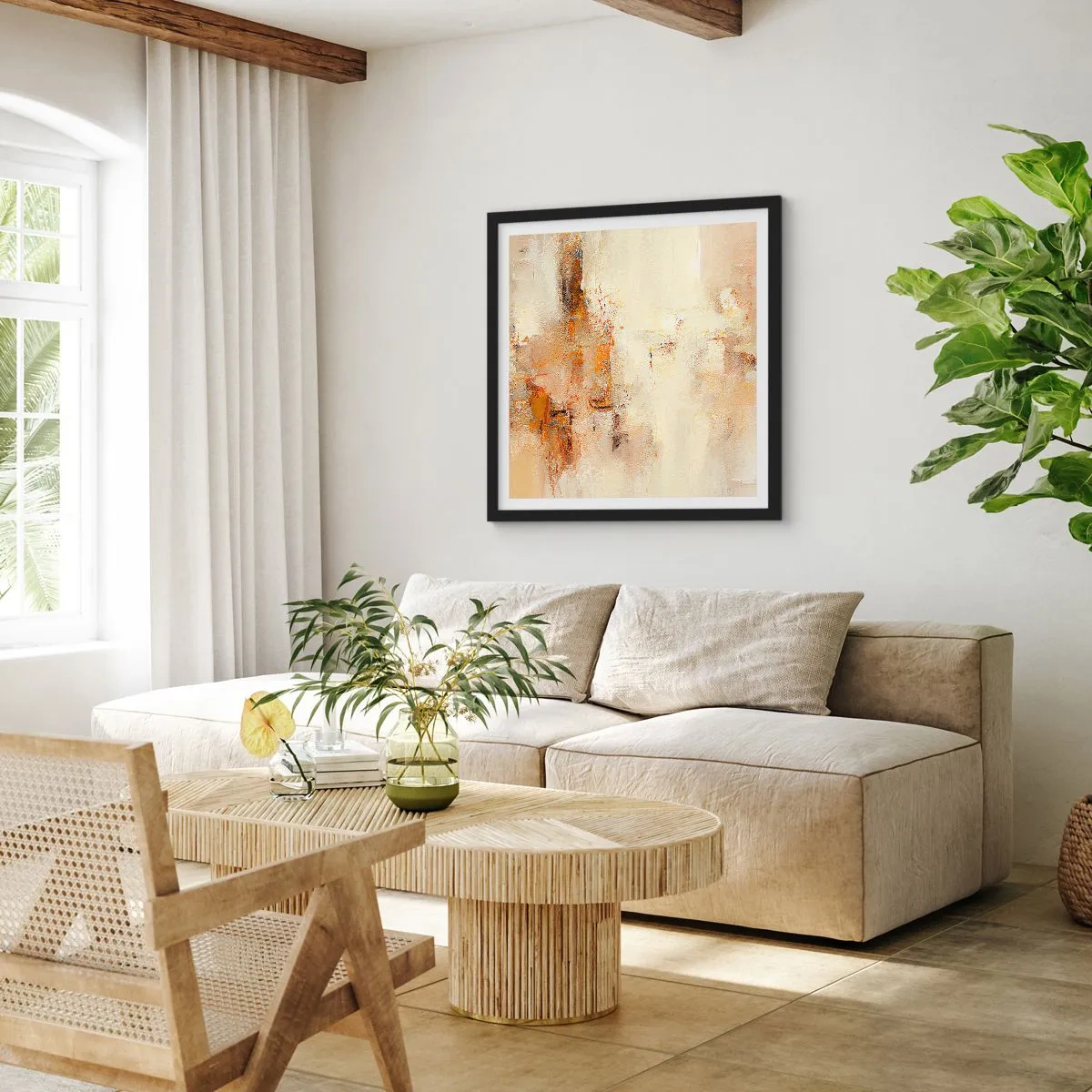 Plakát v černém rámu - Duše jantaru - 40x40 cm