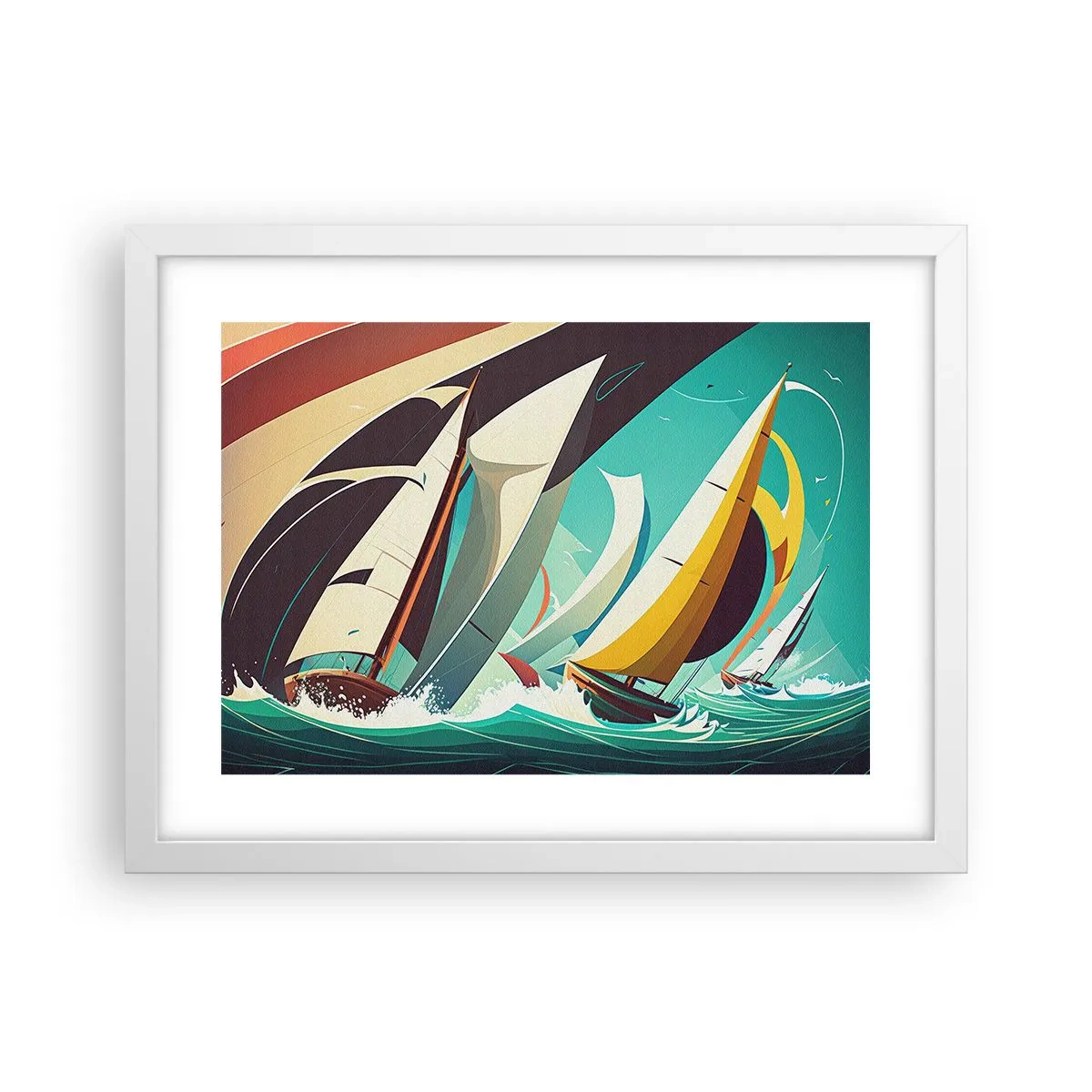 Plakát v bílém rámu - Jak vycházet s živly - 40x30 cm