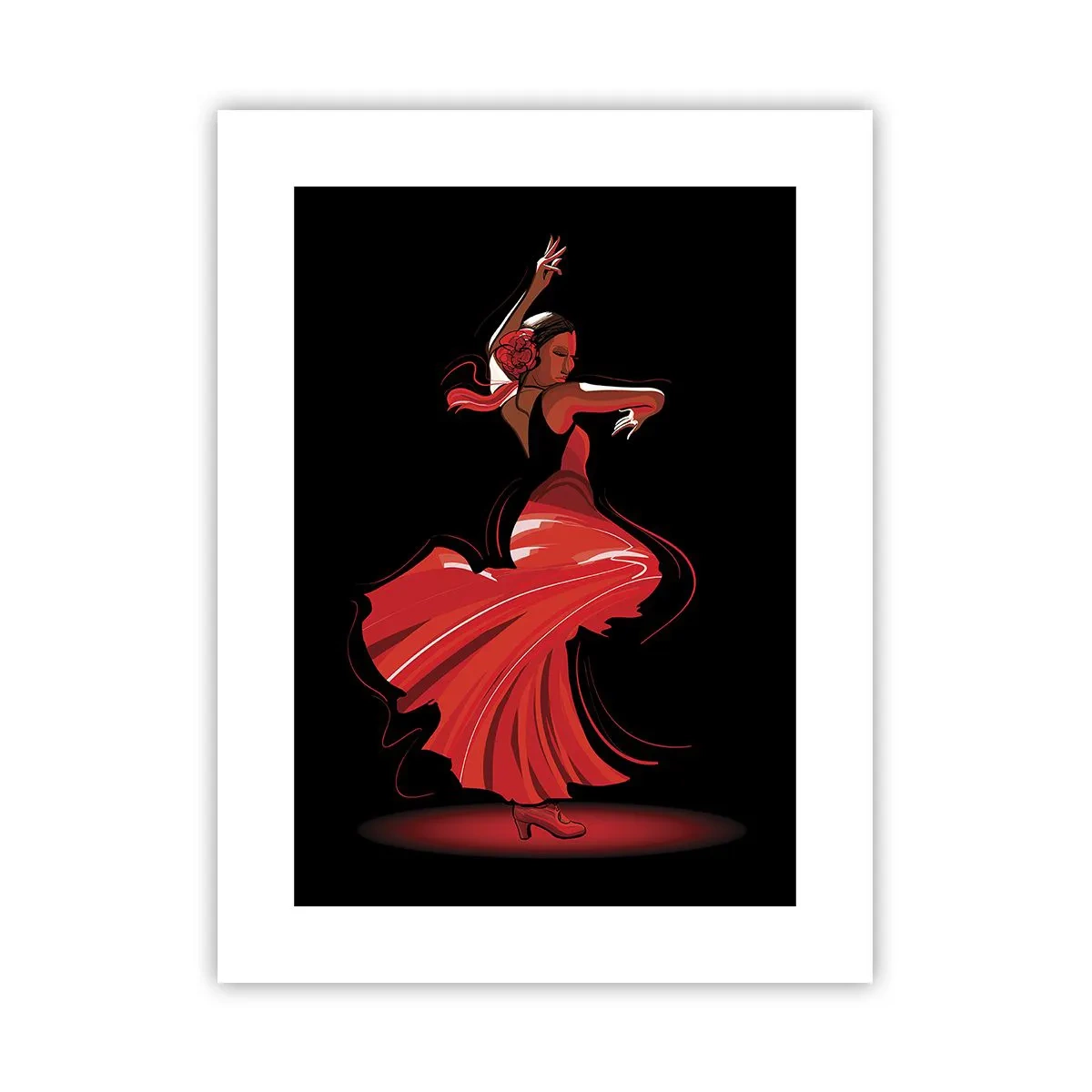 Plakát - Žhavá duše flamenco - 30x40 cm