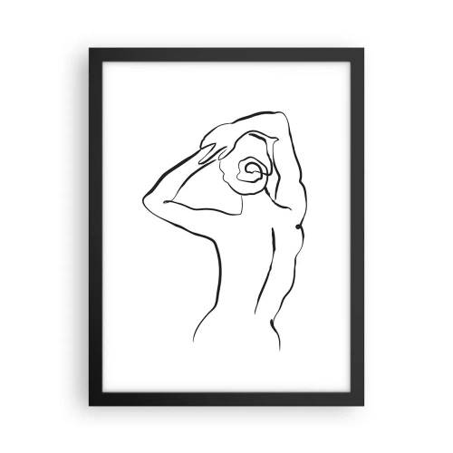 Plakát v černém rámu - Ranní akt - 30x40 cm