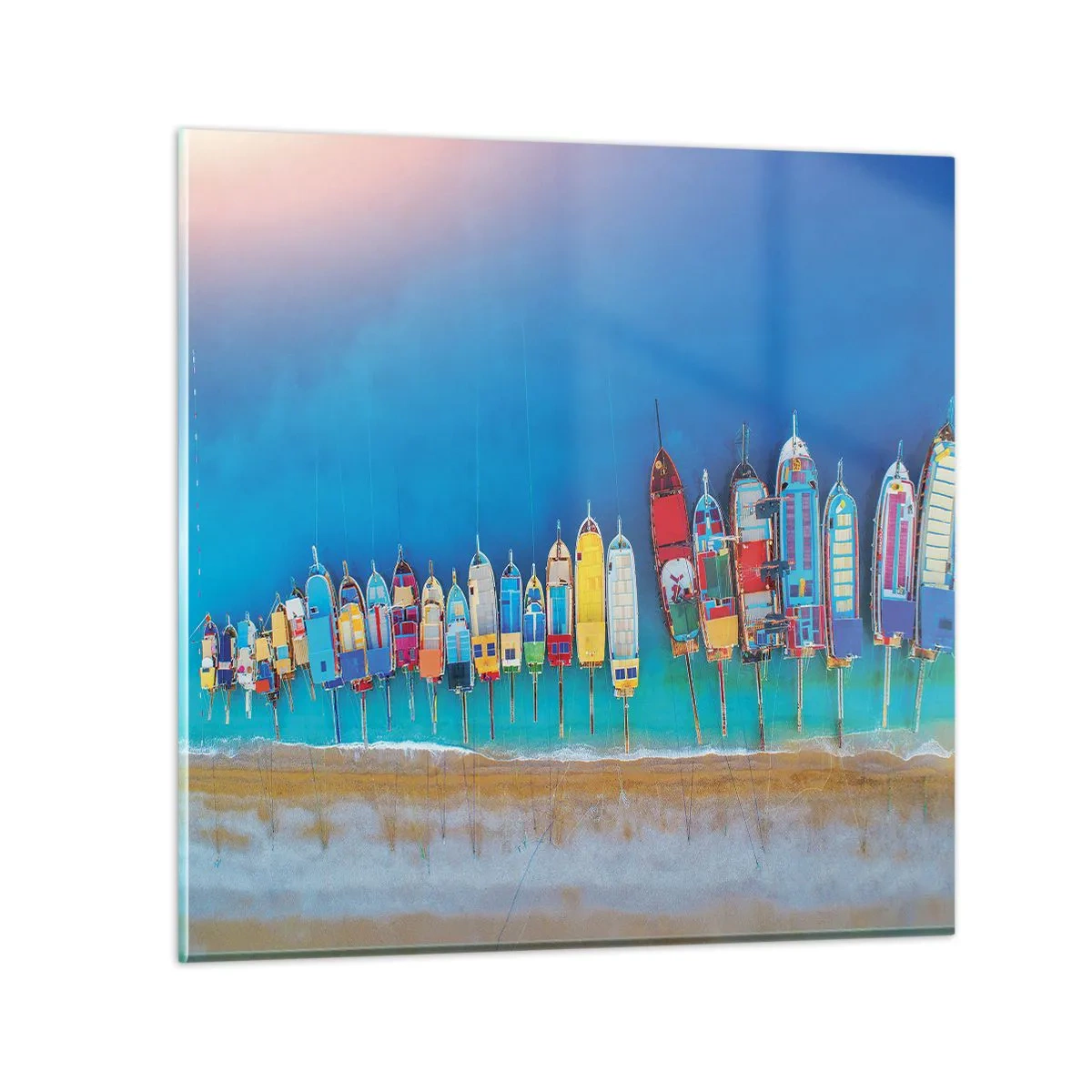 Obraz na skle - Z ptačí perspektivy - 70x70 cm