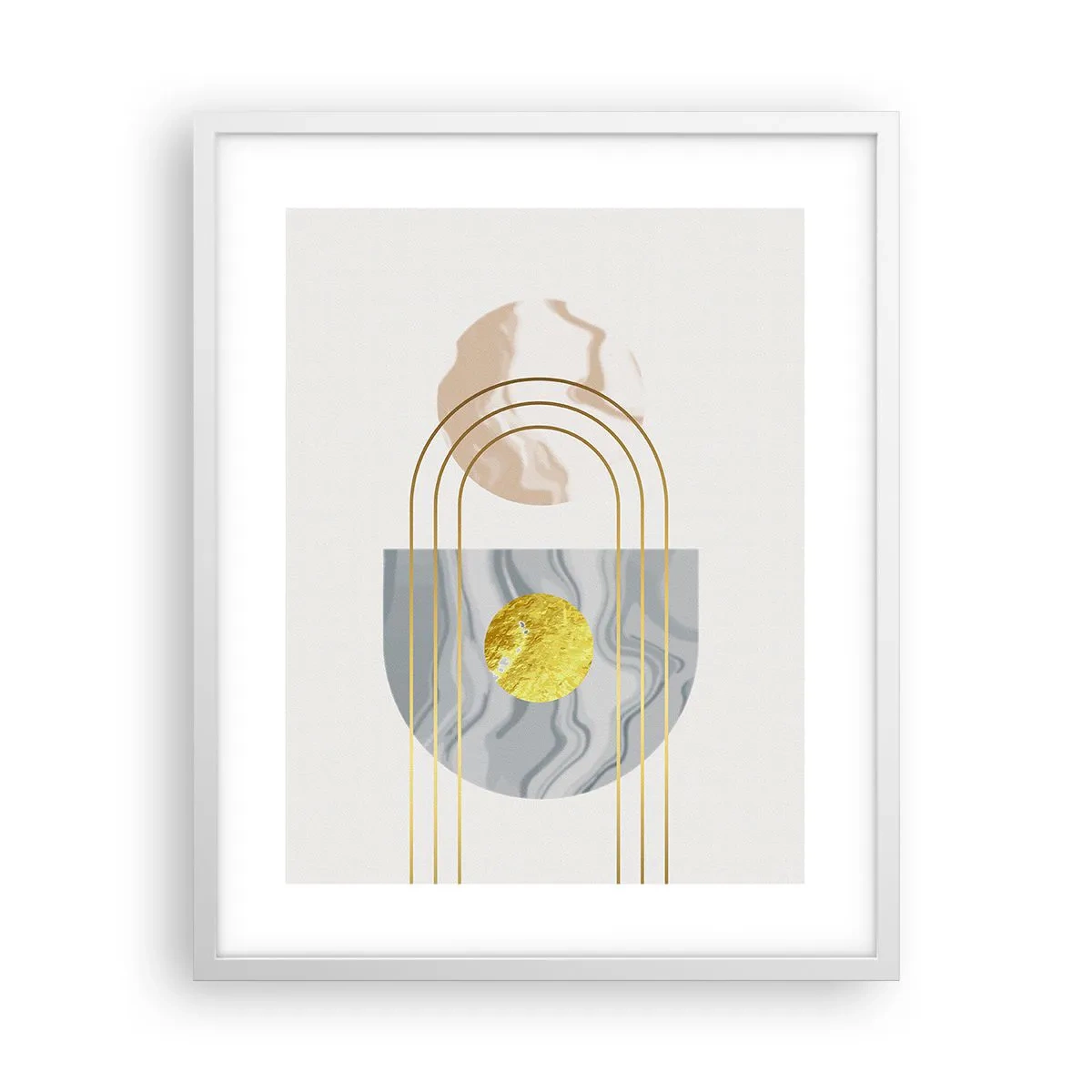 Plakát v bílém rámu - Jas a zářivost - 40x50 cm