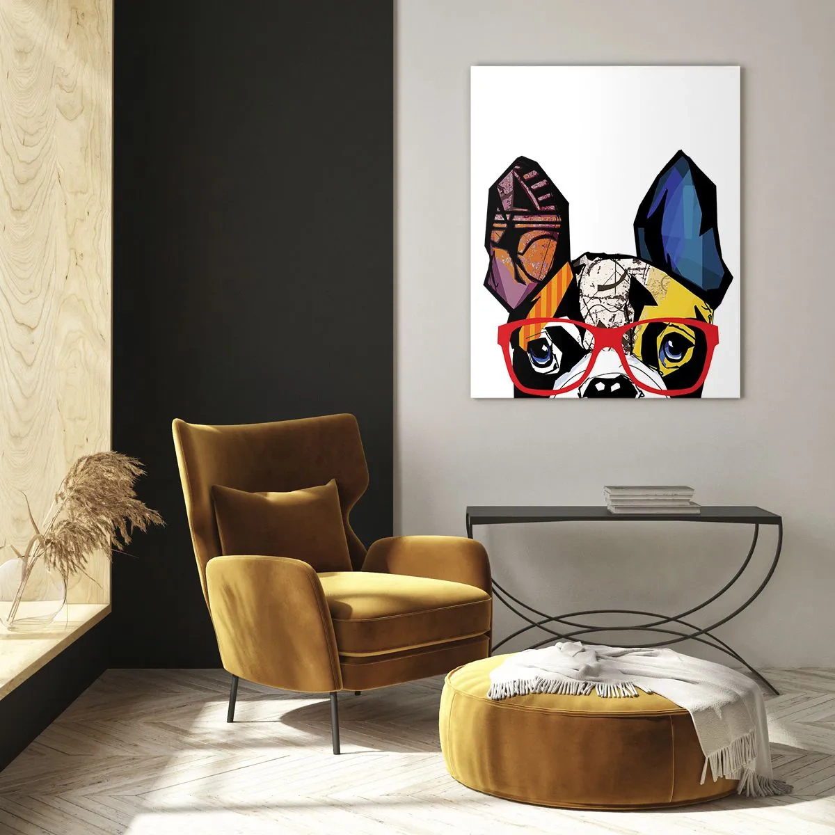 Obraz na skle - Intelektuál - 50x70 cm