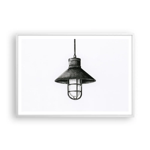 Plakát v bílém rámu - Jako před lety… - 100x70 cm