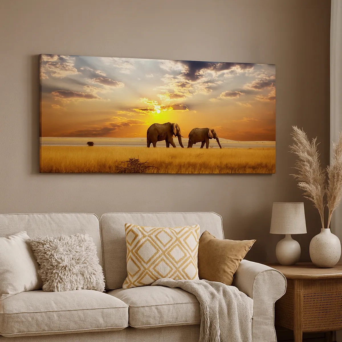 Obraz na plátně - Rodinná procházka - 30x30 cm