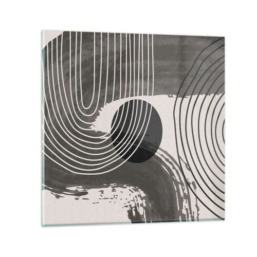 Obraz na skle - Ovál vítězí - 40x40 cm