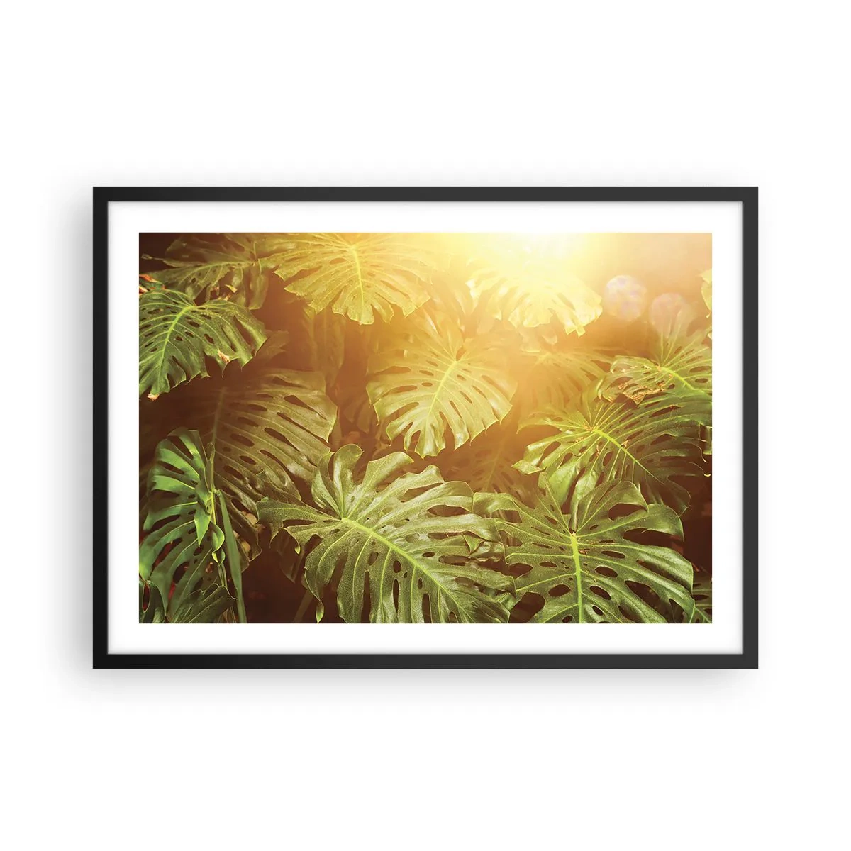 Plakát v černém rámu - Vstoupit do zeleně… - 70x50 cm