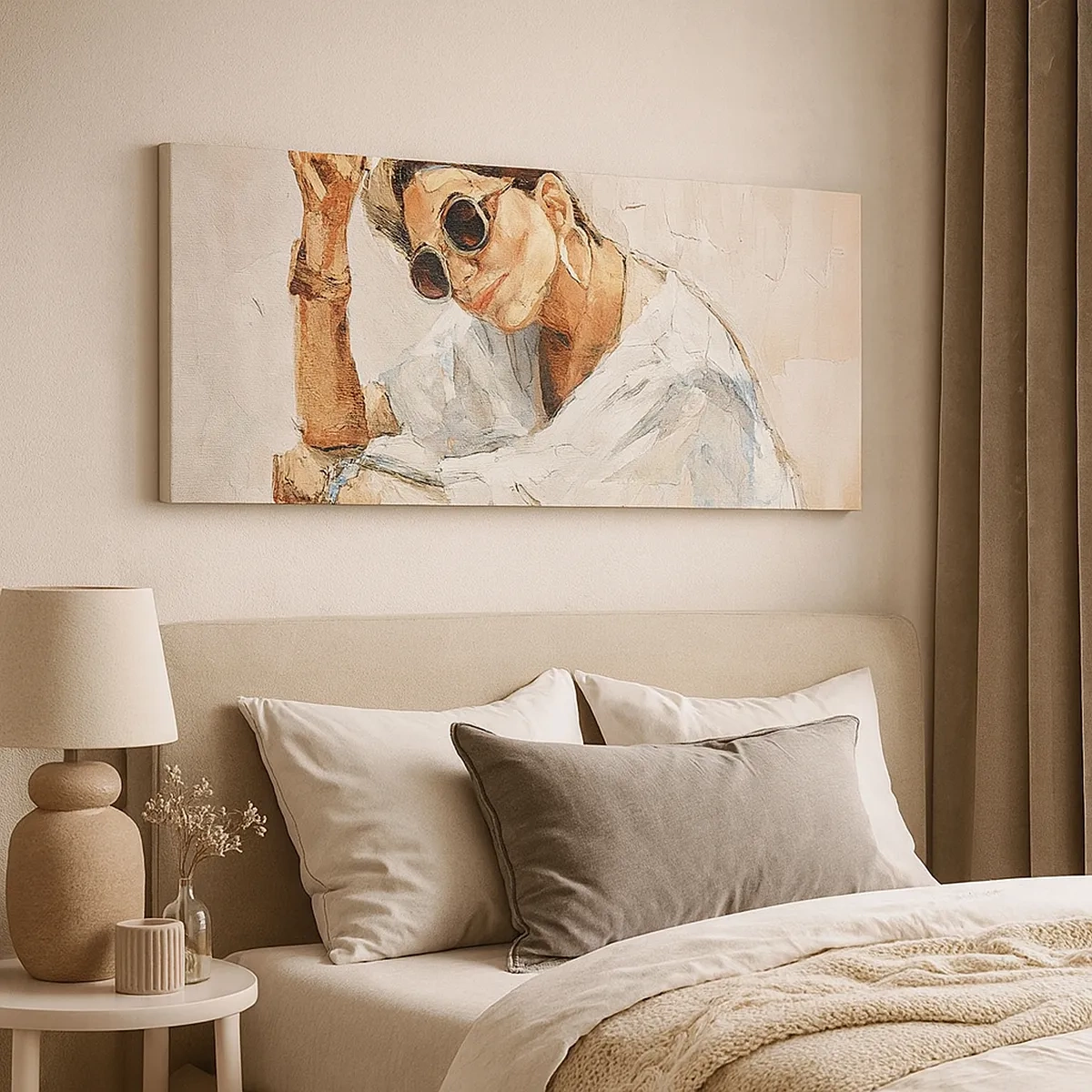 Obraz na plátně - Portrét v plném slunci - 30x30 cm